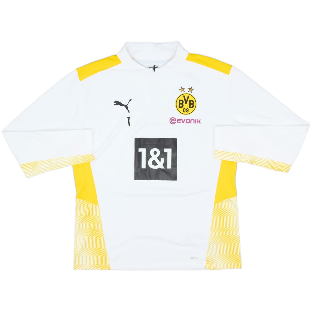 2021-22 Dortmund Player Issue Puma 1/4 Zip Training Top #7 (Reyna) - 8/10 - (L)