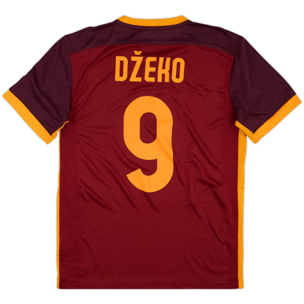 2015-16 Roma Home Shirt Dzeko #9 - 9/10 - (M)