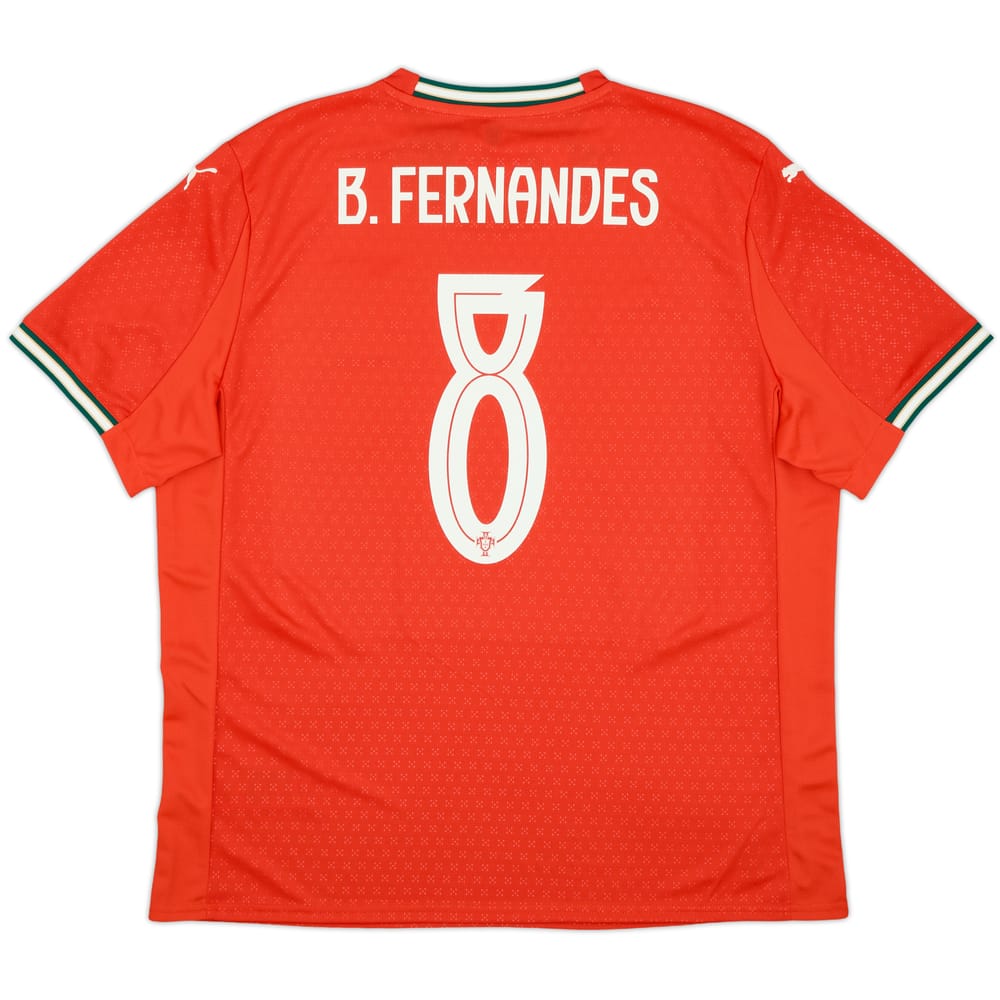 2025-26 Portugal Home Shirt B.Fernandes #8 (XL)