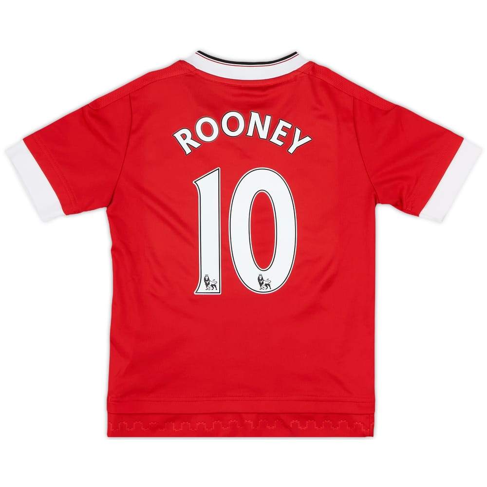 2015-16 Manchester United Home Shirt Rooney #10 - 8/10 - (7-8 Years)