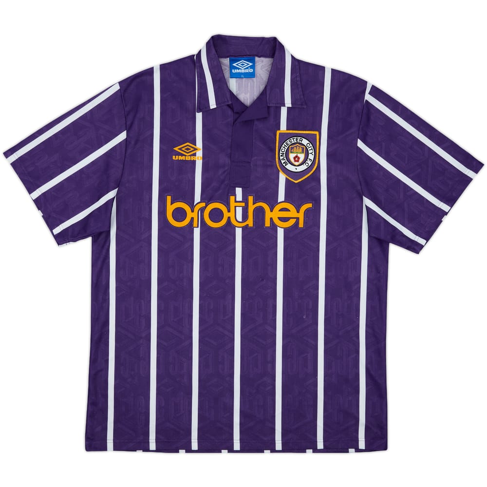 1993-94 Manchester City Away Shirt - 8/10 - (XL)