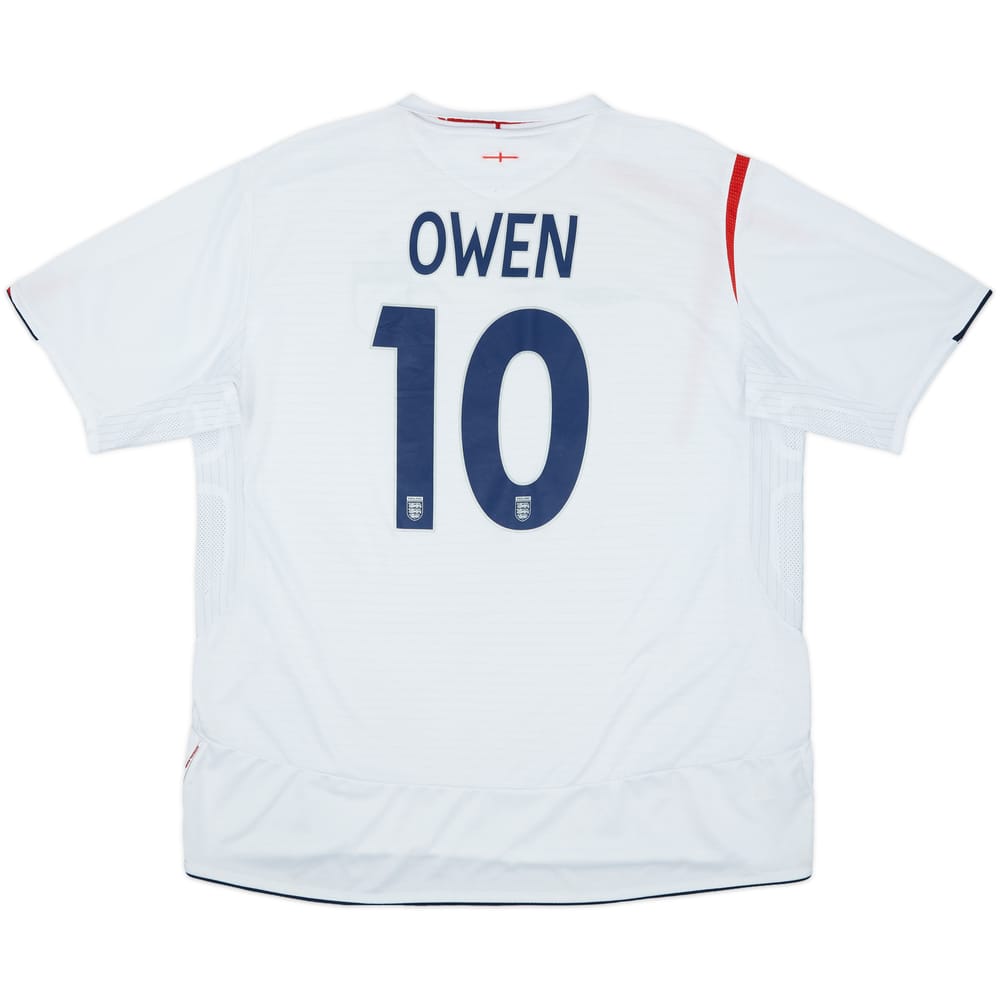 2005-07 England Home Shirt Owen #10 - 5/10 - (L)