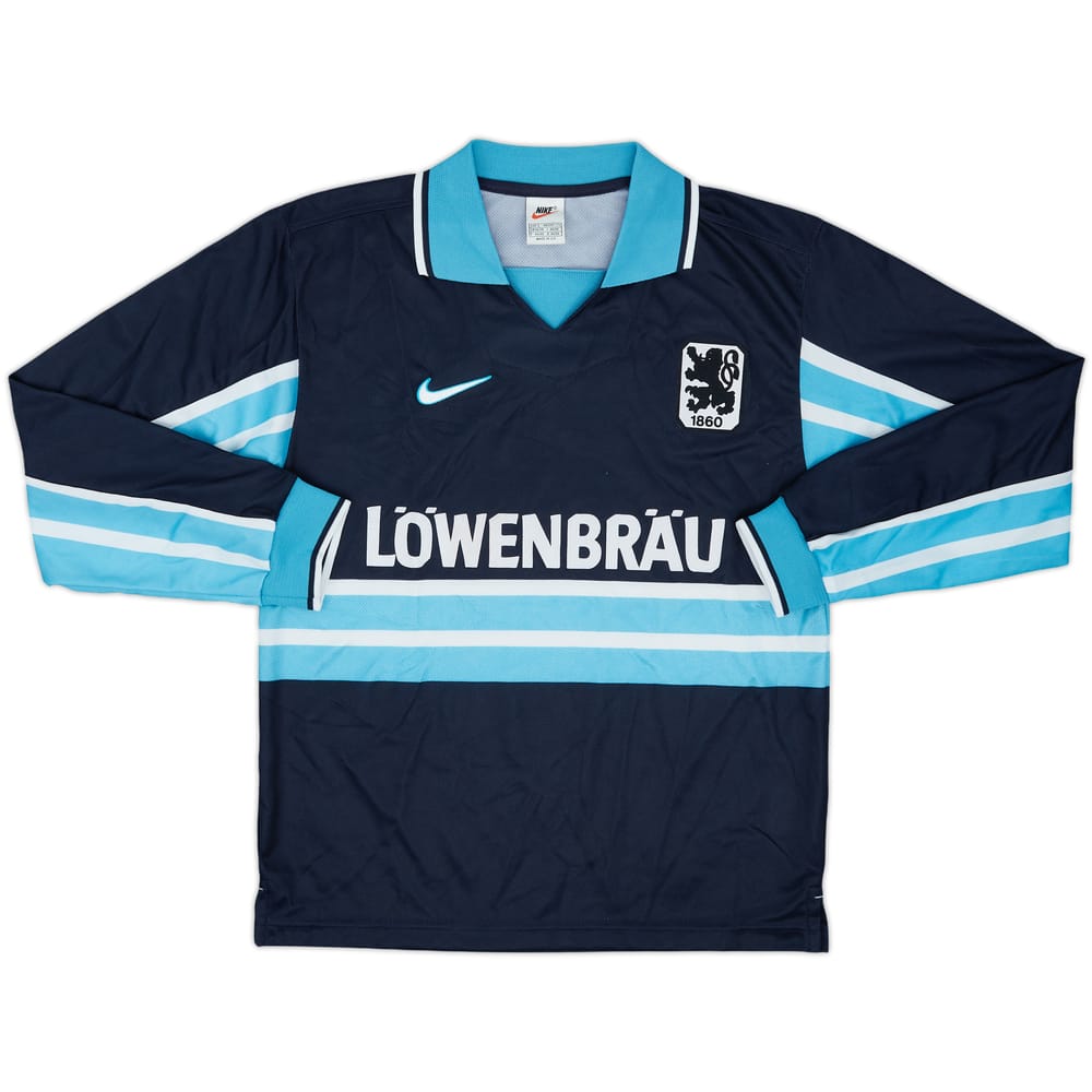 1997-98 1860 Munich Player Issue Away L/S Shirt - 7/10 - (S)