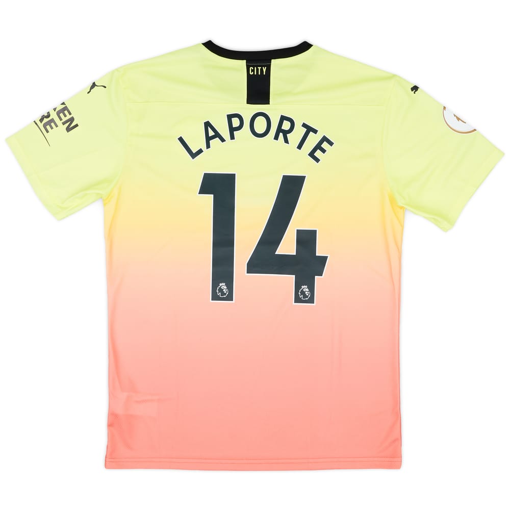 2019-20 Manchester City Match Issue Third Shirt Laporte #14