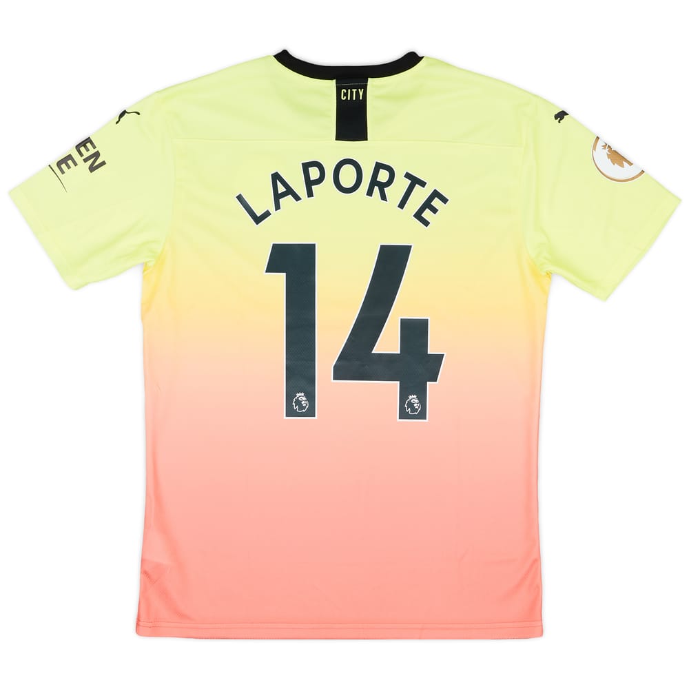 2019-20 Manchester City Match Issue Third Shirt Laporte #14