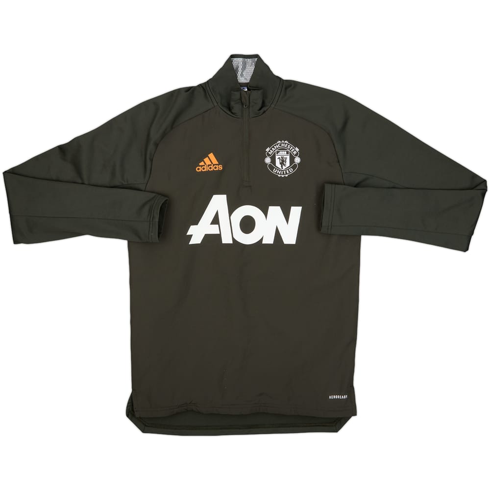 2020-21 Manchester United adidas 1/4 Zip Training Top - 8/10 - (XS)