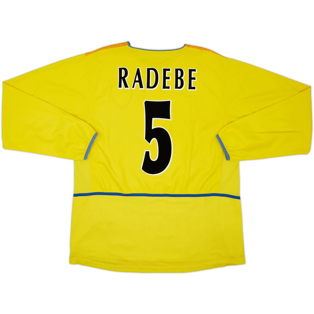 2002-03 Leeds United Away L/S Shirt Radebe #5 - 7/10 - (L)