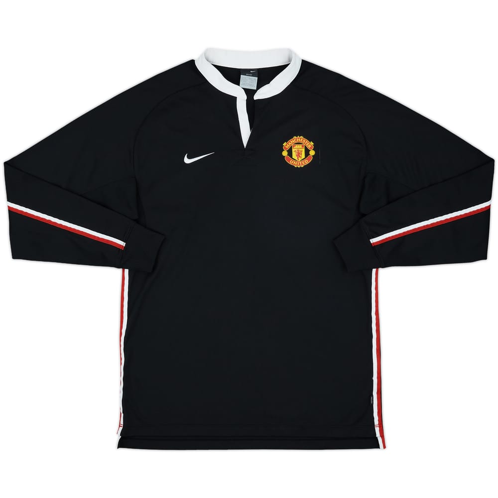 2006-07 Manchester United Nike Polo L/S Shirt - 8/10 - (M)