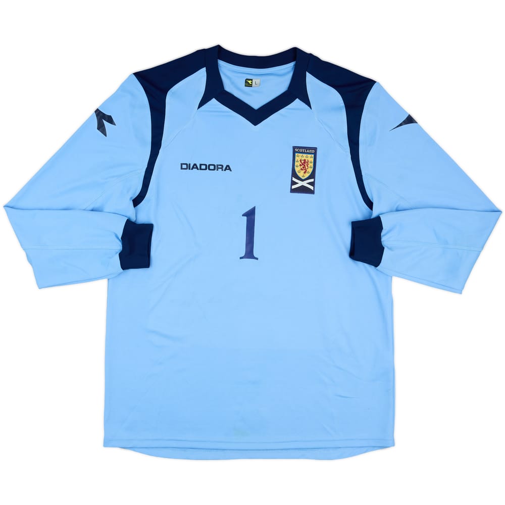 2008-09 Scotland Match Issue GK Shirt #1