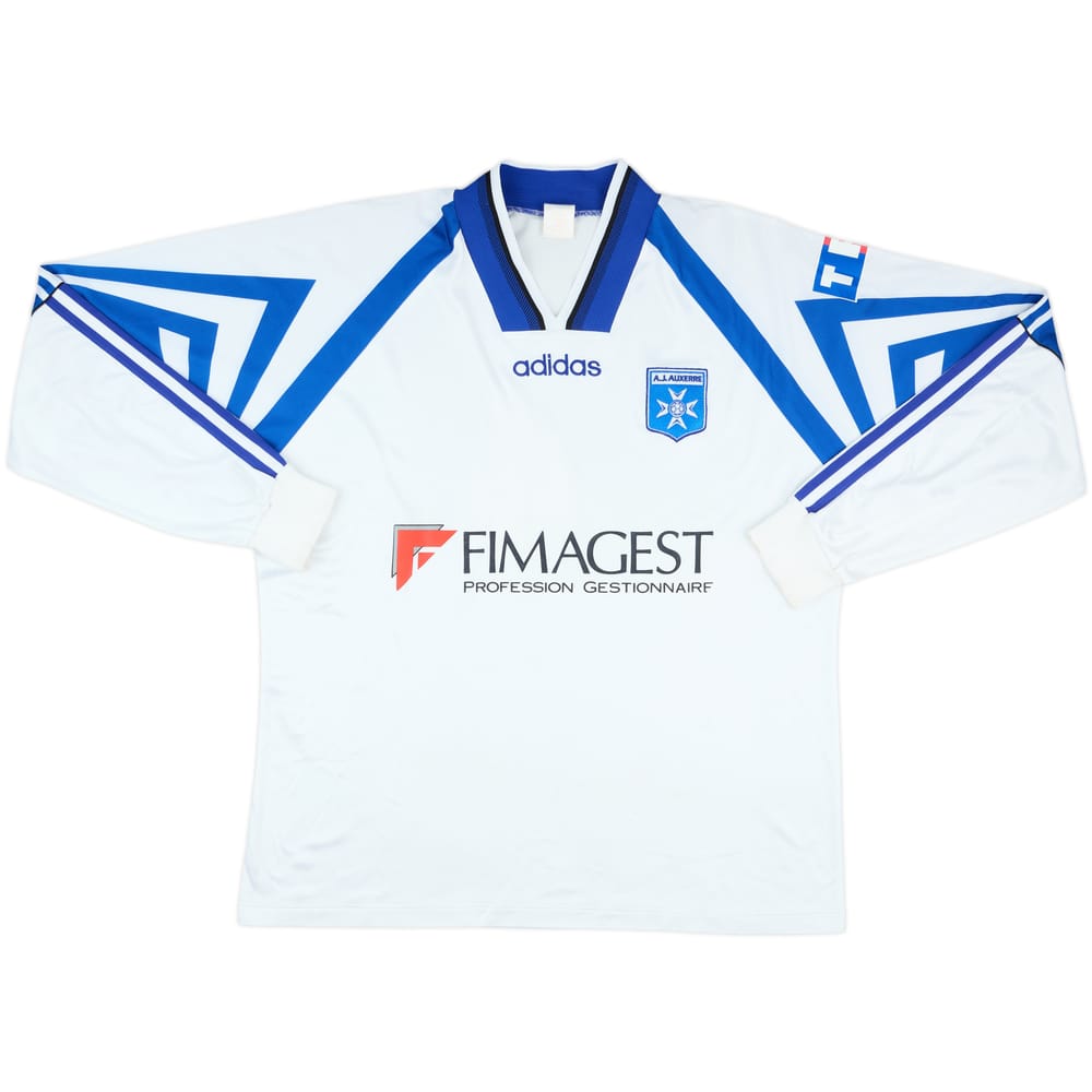 1996-97 Auxerre Home L/S Shirt #4 - 8/10 - (XL)