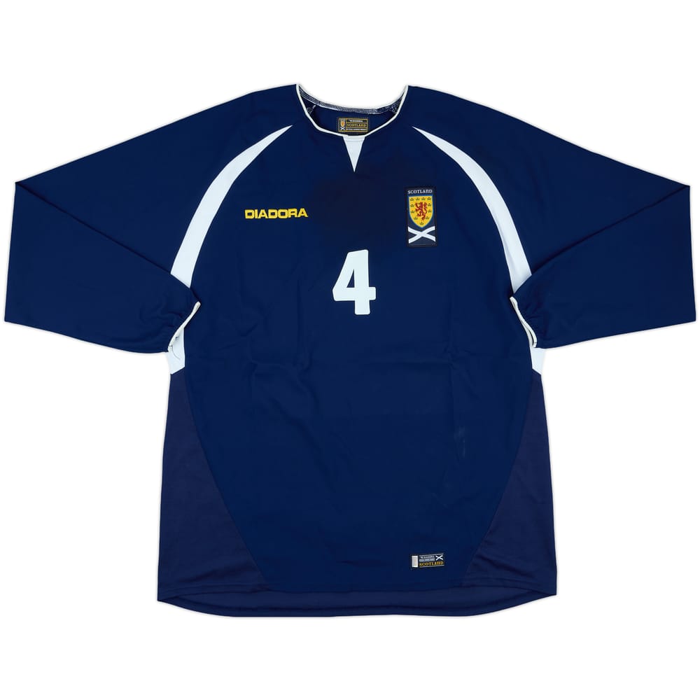 2003-05 Scotland Match Issue Home L/S Shirt #4