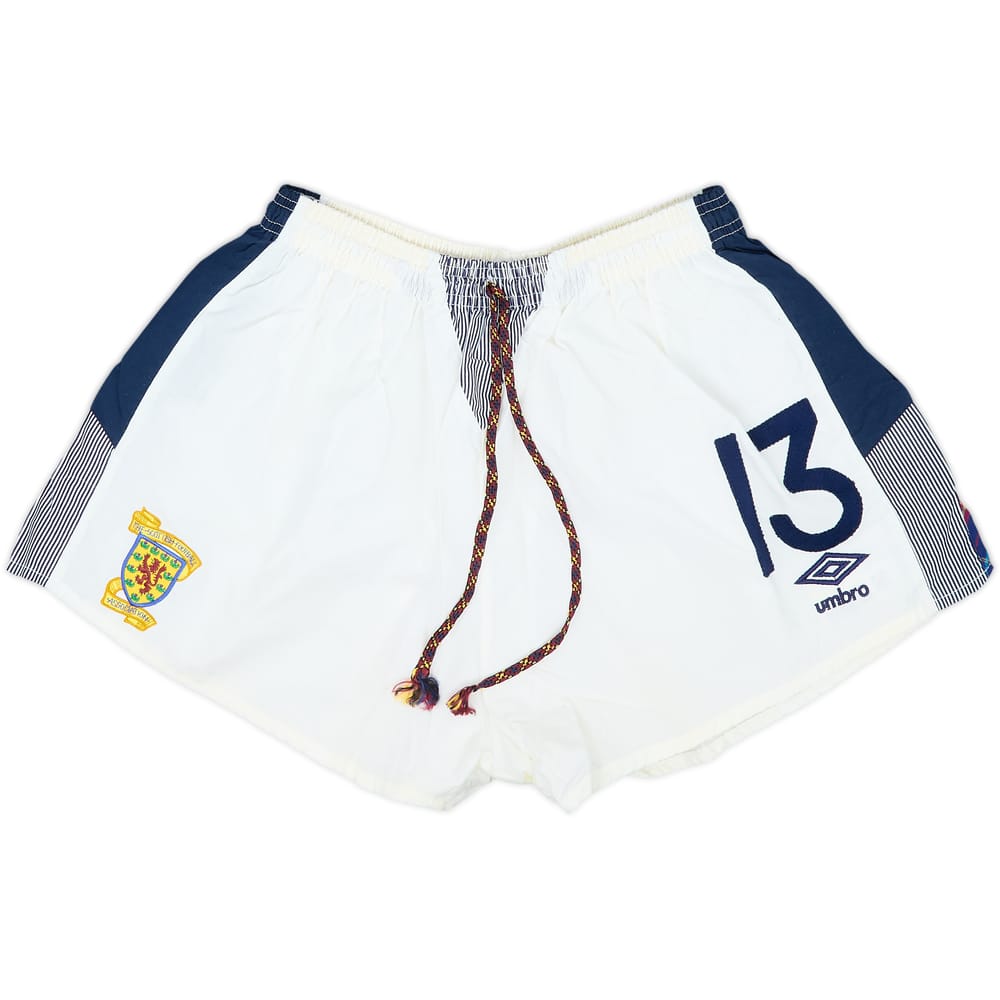 1990 Scotland Match Worn World Cup Home Shorts #13 (Durie)