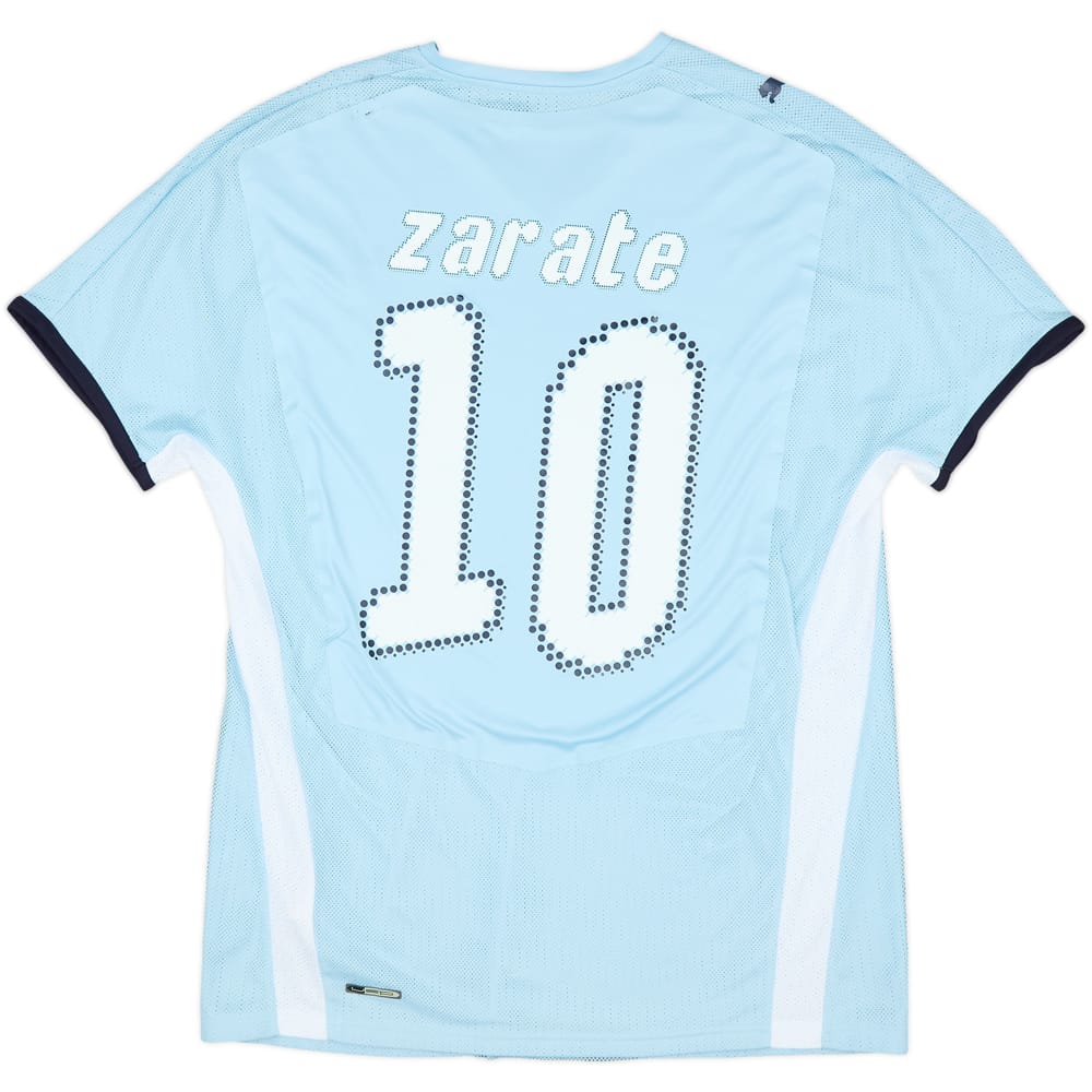 2008-09 Lazio Match Issue Home Shirt Zarate #10