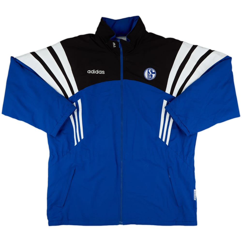 1996-97 Schalke adidas Padded Bench Coat - 9/10 - (XL)