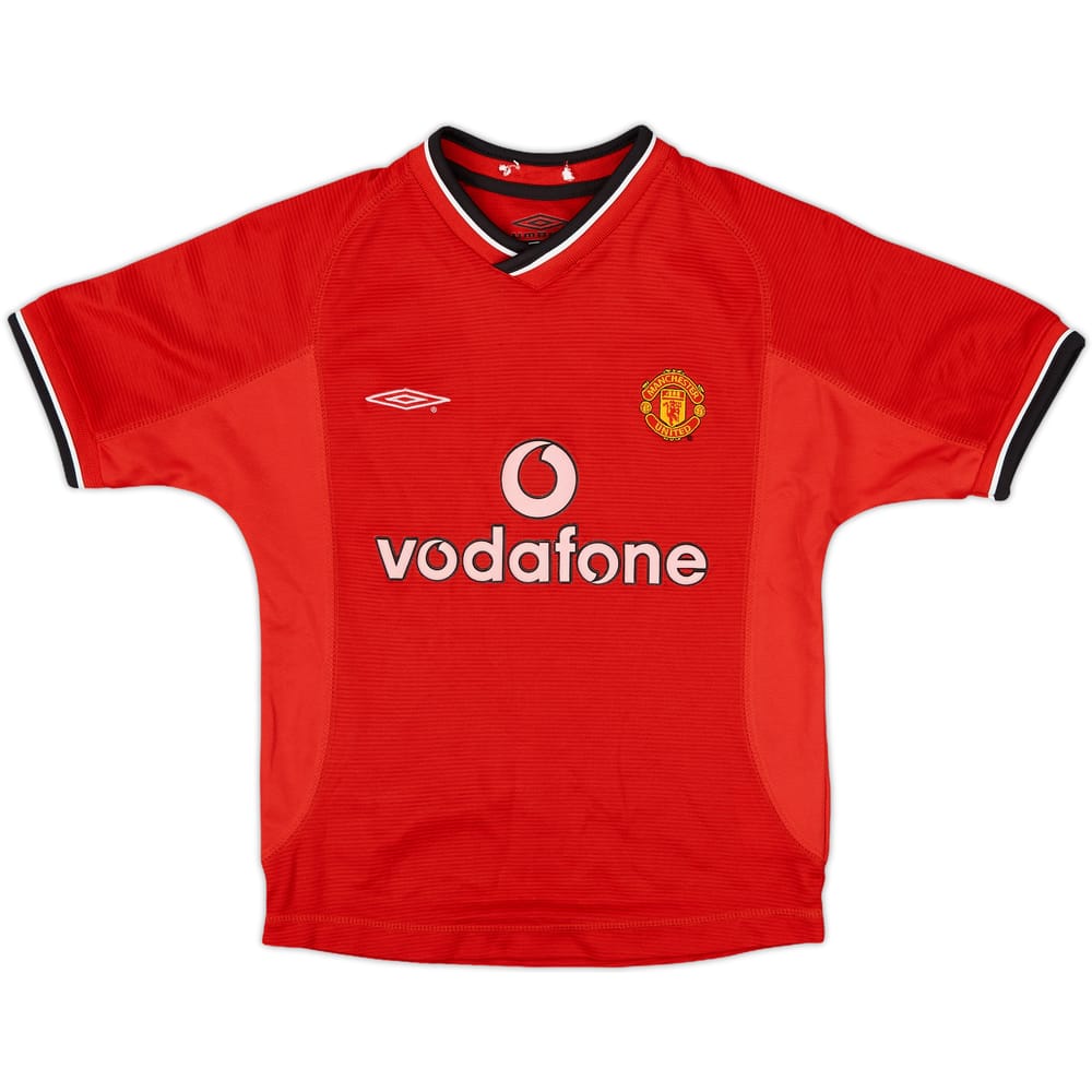 2000-02 Manchester United Home Shirt - 9/10 - (S.Boys)