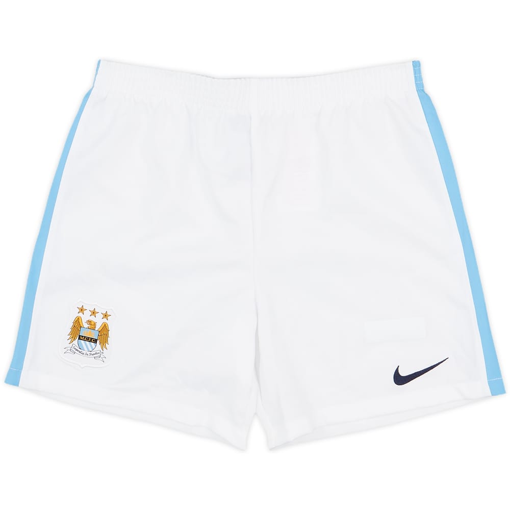 2015-16 Manchester City Home Shorts - 10/10 - (7-8 Years)