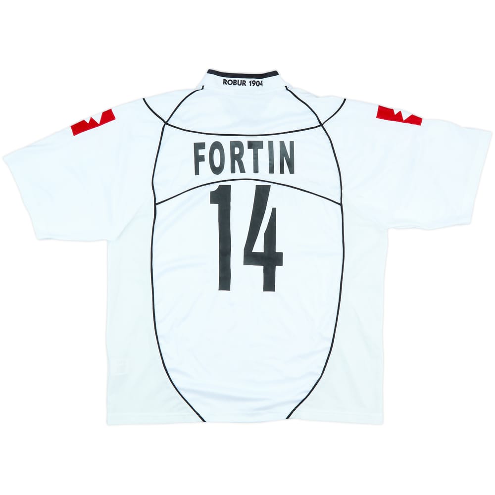 2003-04 Siena Match Issue Away/GK Shirt Fortin #14
