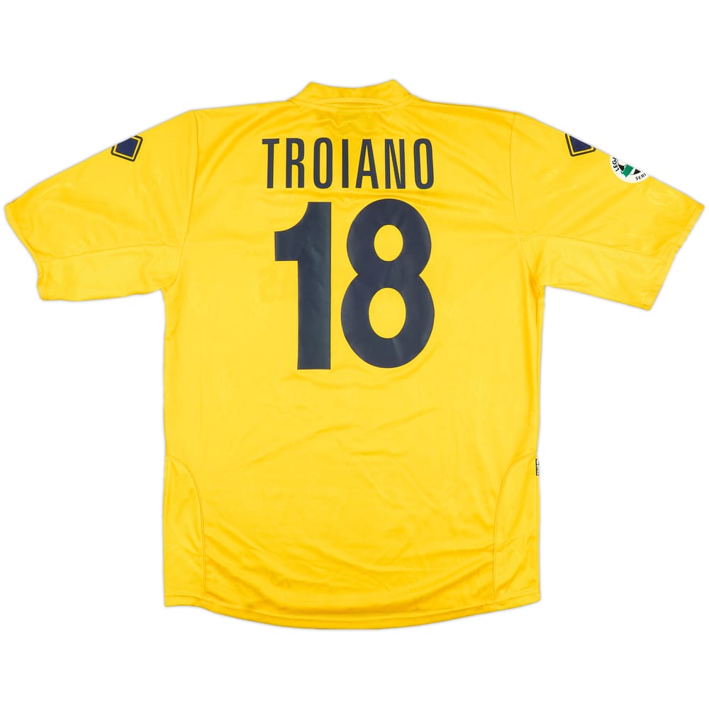 2005-06 Modena Match Issue Home Shirt Troiano #18