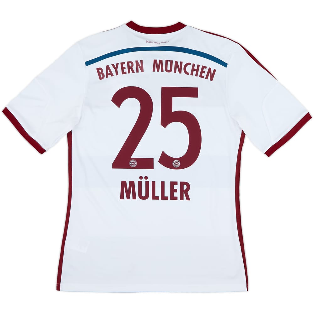 2014-15 Bayern Munich Away Shirt Muller #25 - 8/10 - (M)