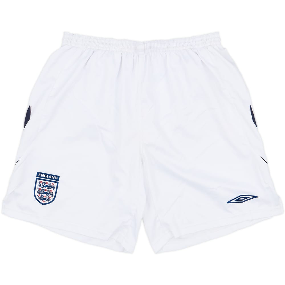 2007-08 England Alternate Home Shorts - 6/10 - (XL)