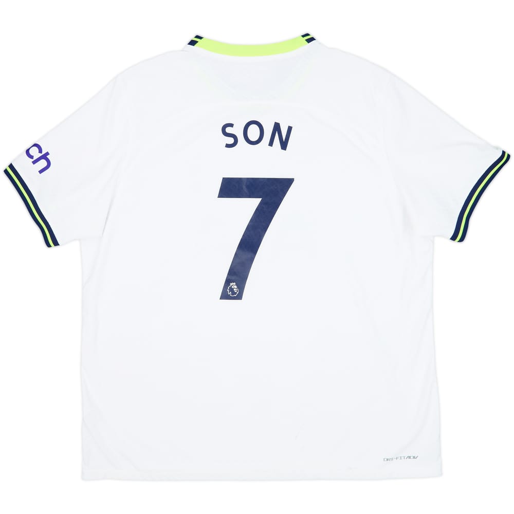 2022-23 Tottenham Authentic Home Shirt Son #7 - 10/10 - (XXL)