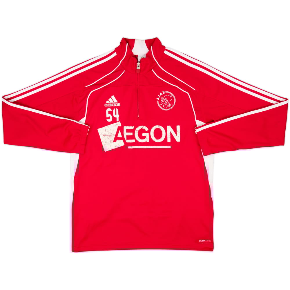 2010-11 Ajax Player Issue adidas 1/4 Zip Drill Top #54 - 5/10 - (L)
