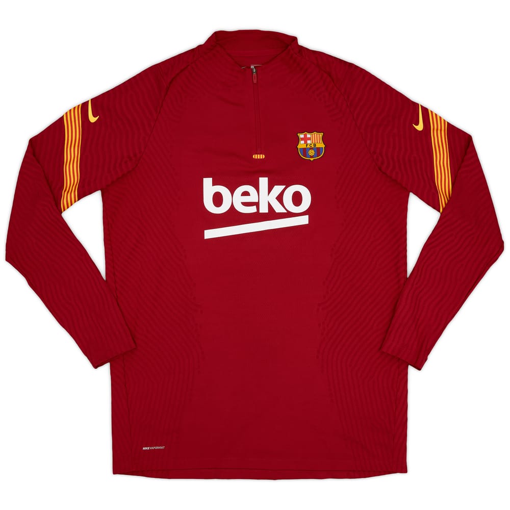 2020-21 Barcelona Vaporknit Nike 1/4 Zip Drill Top - 9/10 - (XL)