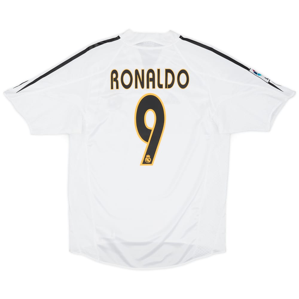 2004-05 Real Madrid Home Shirt Ronaldo #9 - 7/10 - (S)