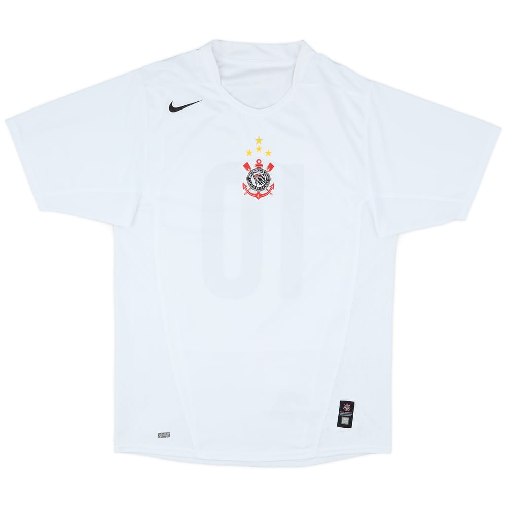 2004-05 Corinthians Home Shirt #10 - 8/10 - (L)