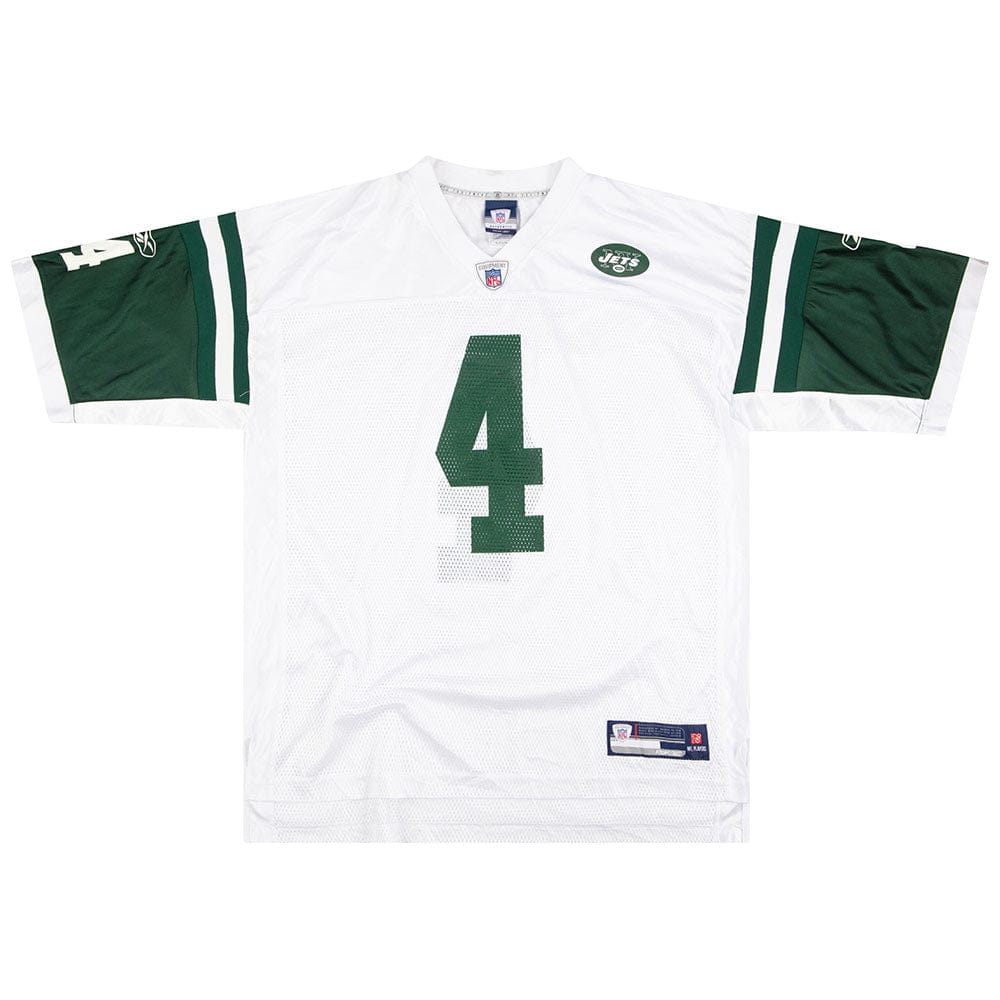2008 New York Jets Favre #4 Reebok On Field Jersey (Away) XL