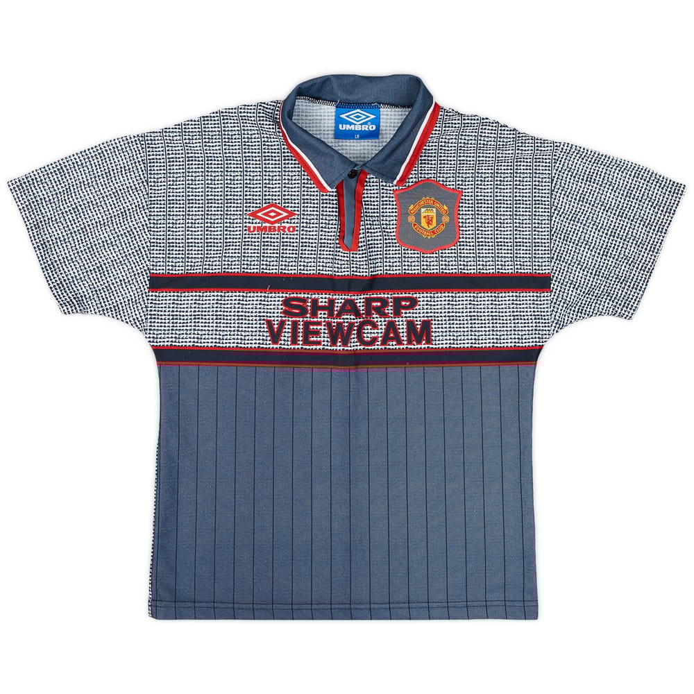 1995-96 Manchester United Away Shirt - 9/10 - (L.Boys)