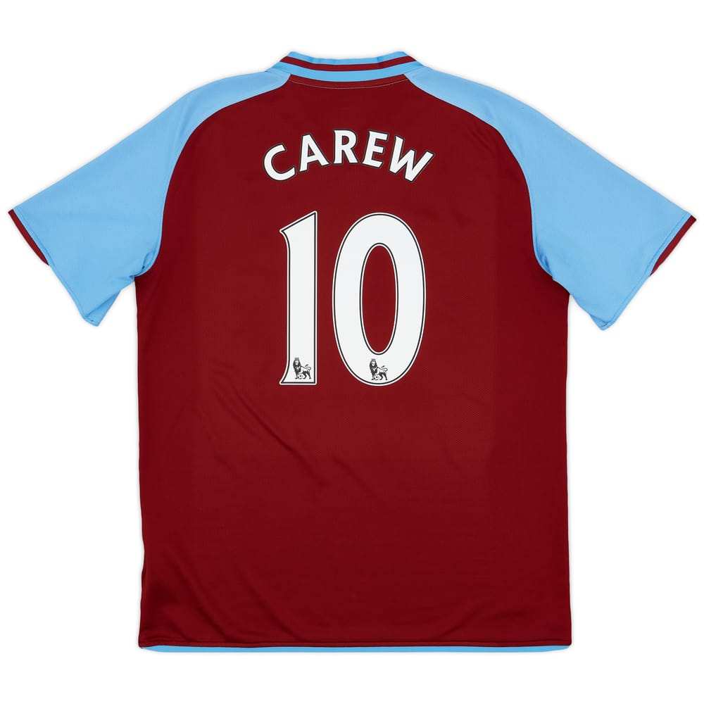 2008-09 Aston Villa Home Shirt Carew #10 - 8/10 - (L)