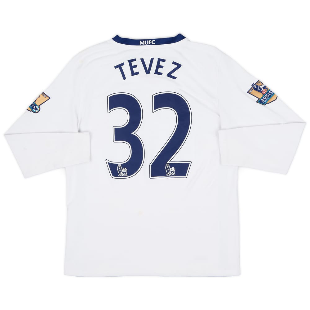 2008-10 Manchester United Away L/S Shirt Tevez #32 - 5/10 - (L.Boys)
