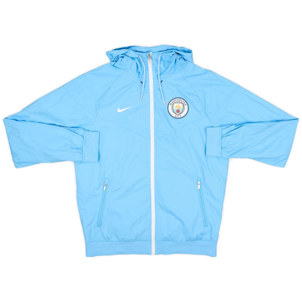 2016-17 Manchester City Nike Hooded Rain Jacket - 8/10 - (S)