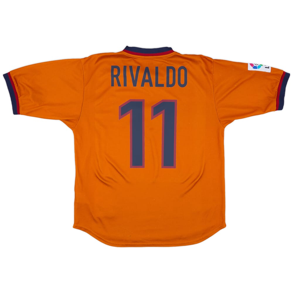 1998-00 Barcelona Third Shirt Rivaldo #11 - 8/10 - (M)