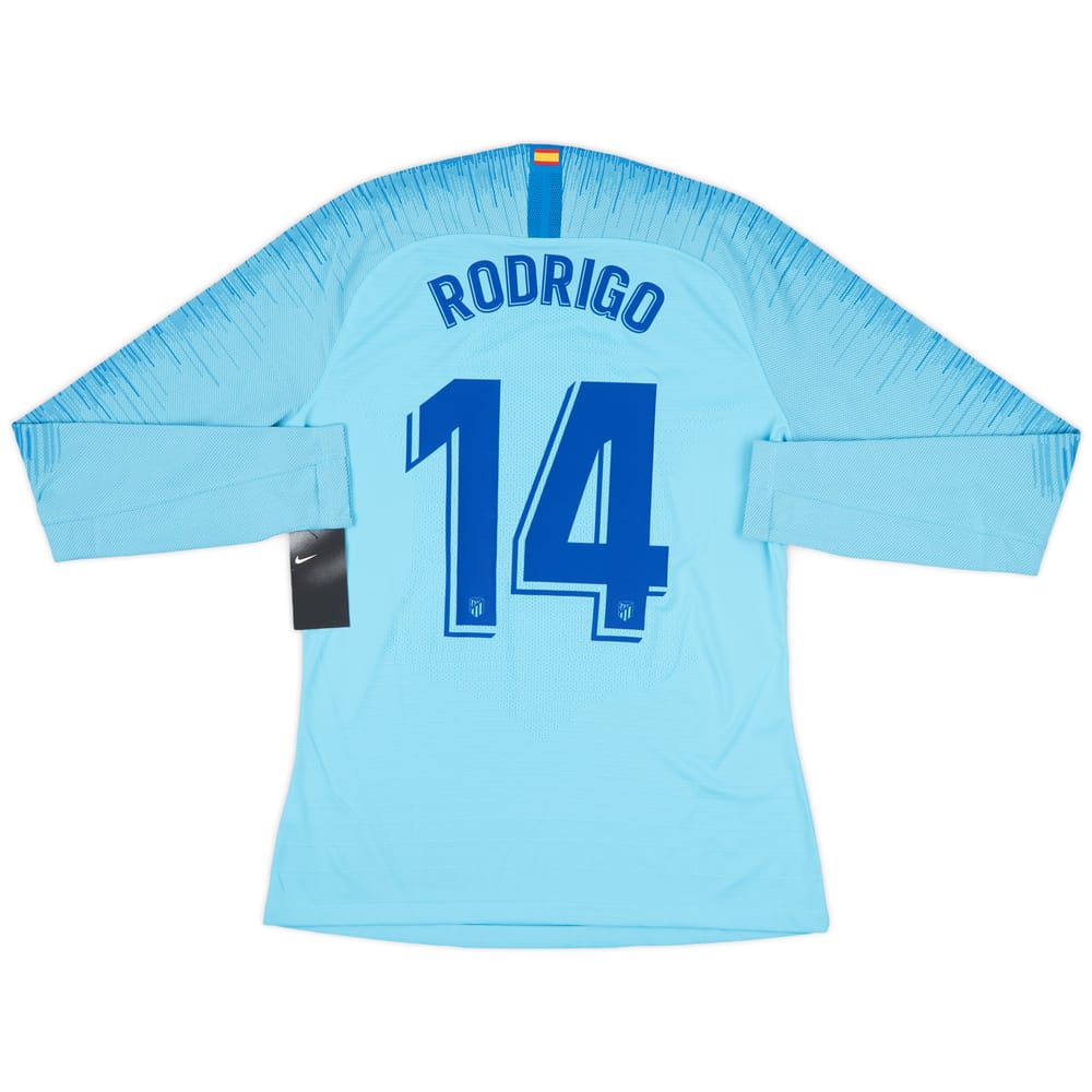 2018-19 Atletico Madrid Player Issue Away L/S Shirt Rodrigo #14 (L)