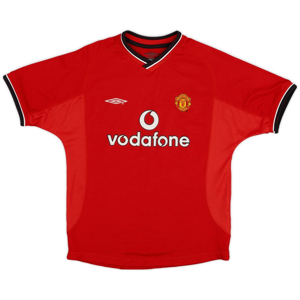 2000-02 Manchester United Home Shirt - 7/10 - (M.Boys)