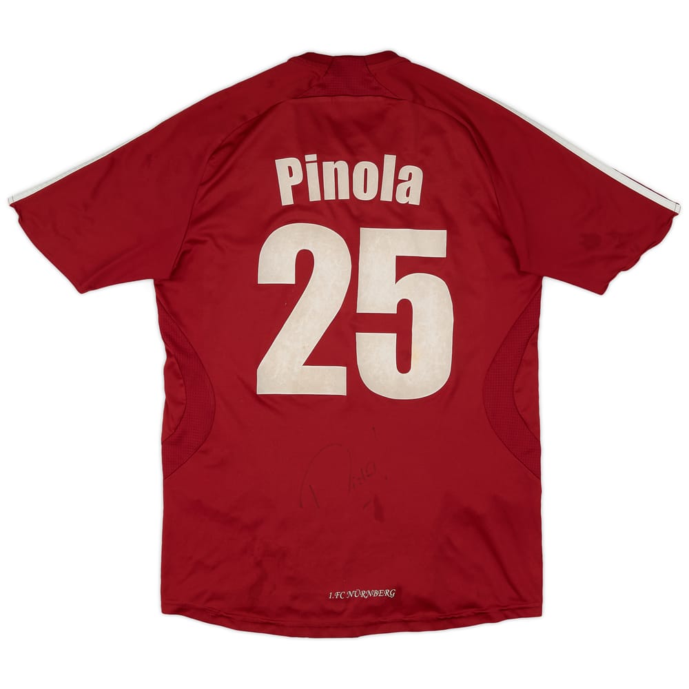 2007-08 Nurnberg Signed Home Shirt Pinola #25 - 6/10 - (S)