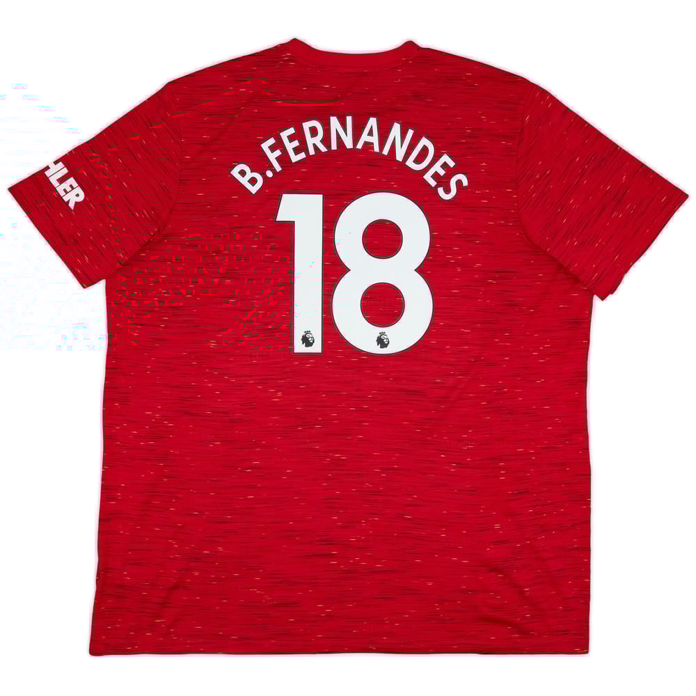 2020-21 Manchester United Home Shirt B.Fernandes #18 - 8/10 - (3XL)