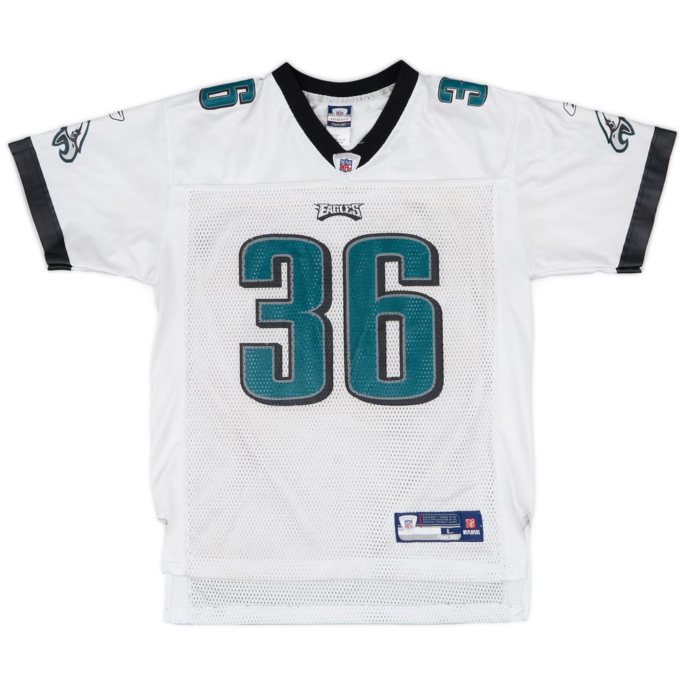 2007 Philadelphia Eagles Westbrook #36 Reebok On Field Away Jersey - 6/10 - (L.Boys)