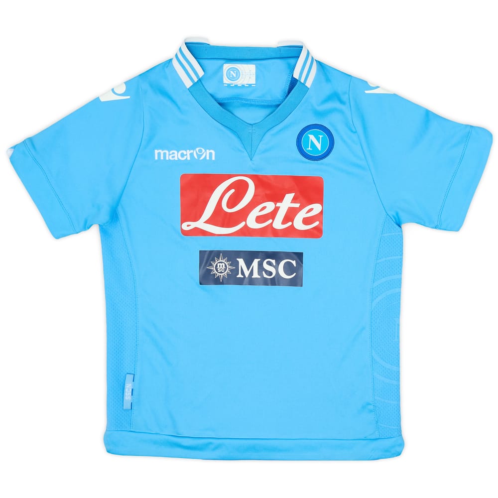 2013-14 Napoli Home Shirt - 9/10 - (M.Boys)