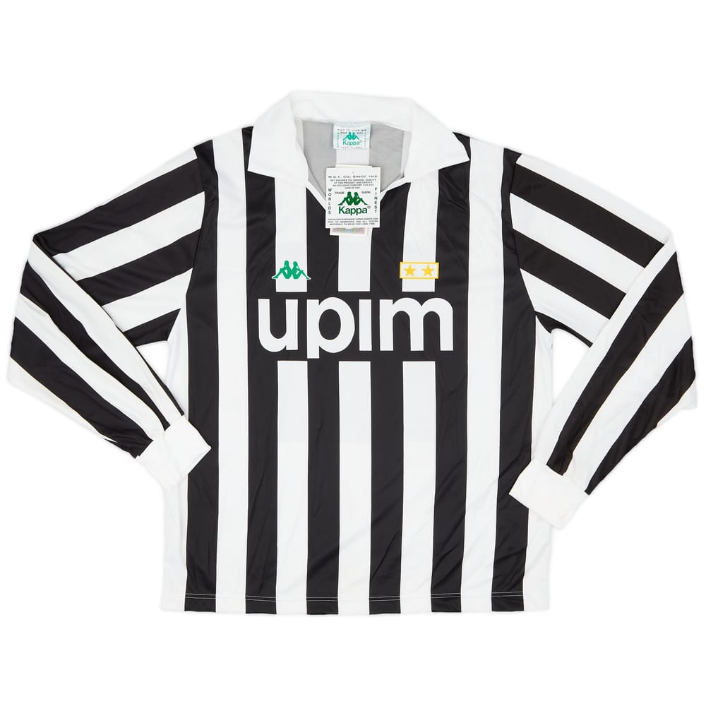1991-92 Juventus Basic Home L/S Shirt (L)