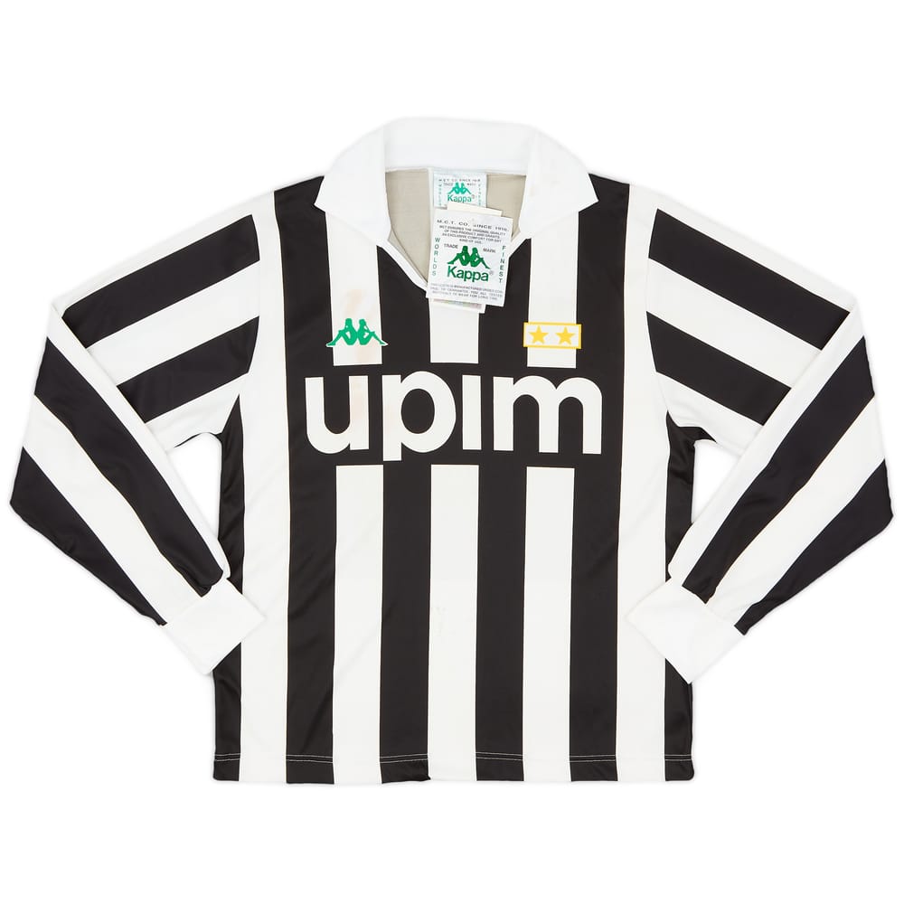 1991-92 Juventus Basic Home L/S Shirt (L.Boys)