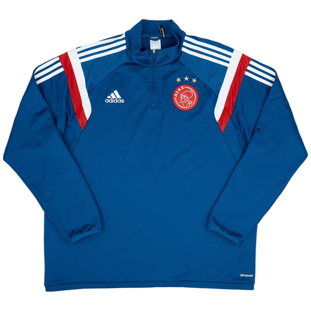 2014-15 Ajax adidas Anthem 1/4 Zip Jacket - 9/10 - (XXL)