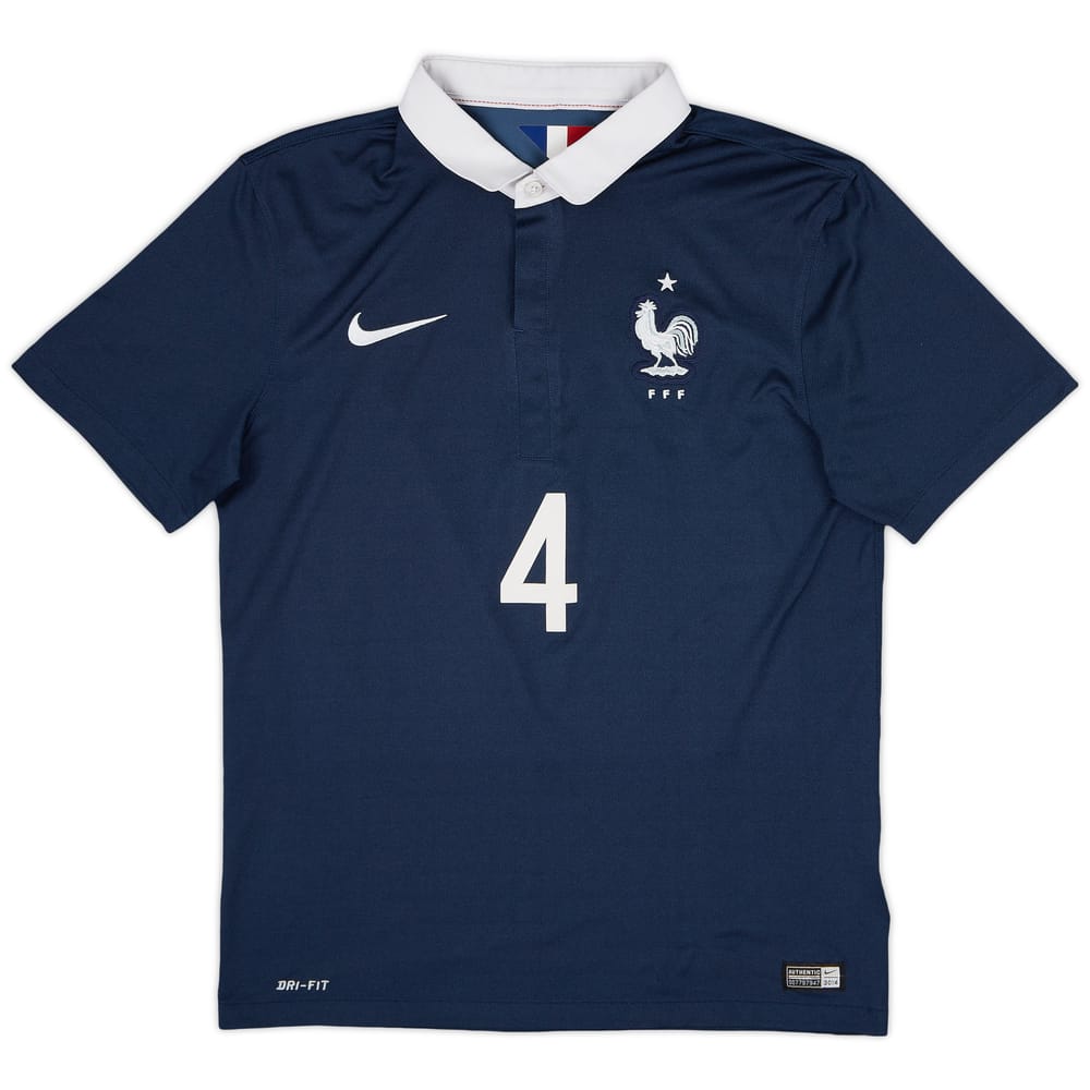 2014-15 France Home Shirt #4 - 5/10 - (M)