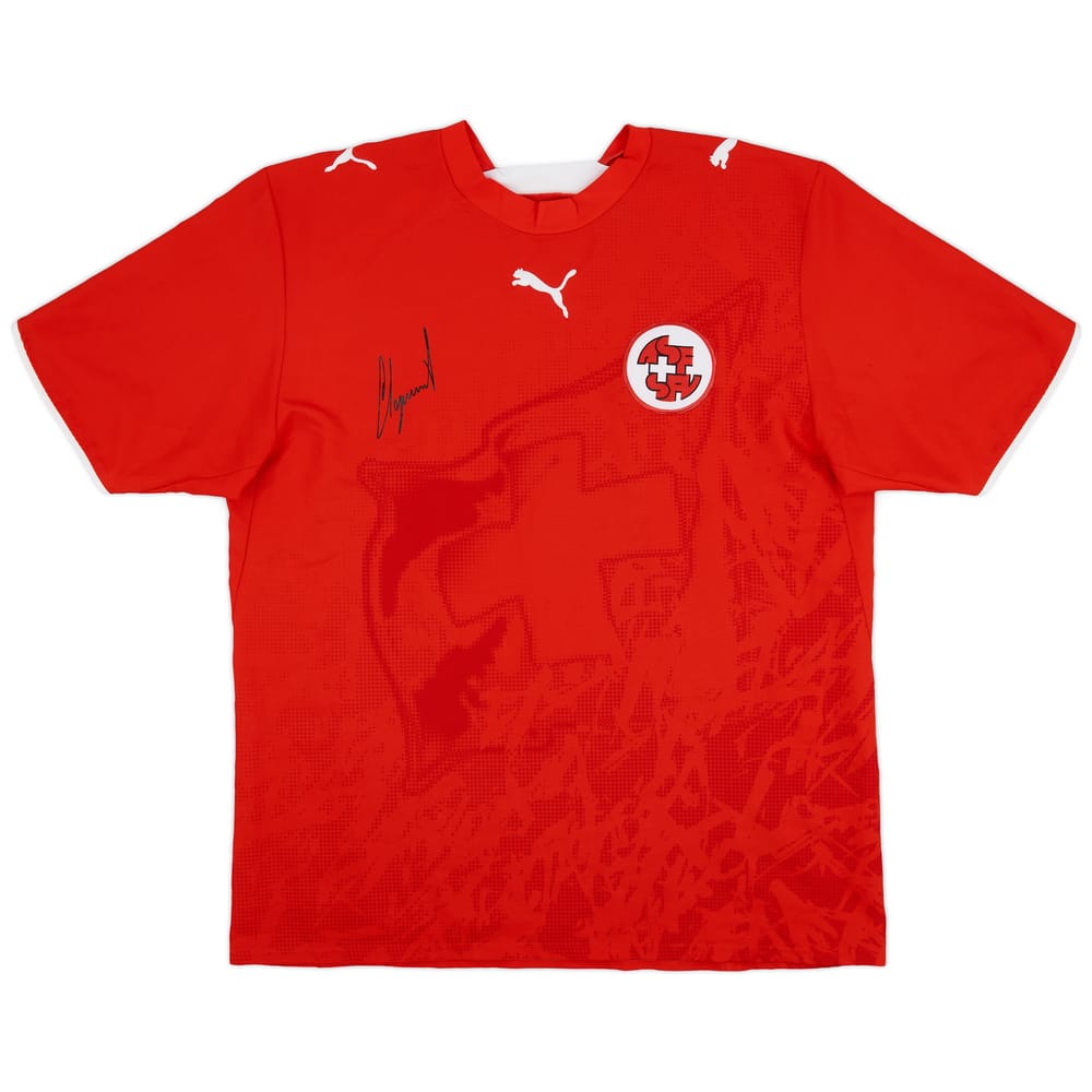 2006-08 Switzerland 'Signed' Home Shirt - 9/10 - (L)
