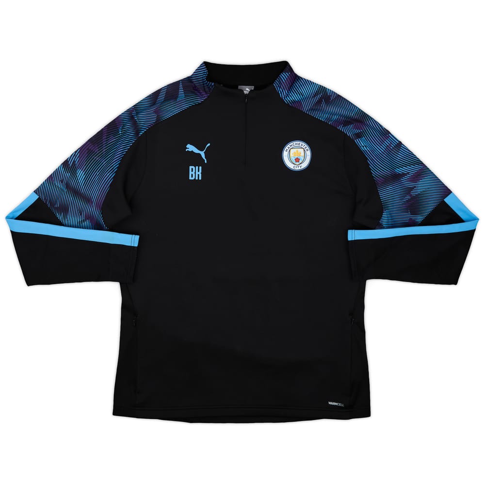 2018-19 Manchester City Staff Issue Nike 1/4 Zip Drill Top BK - 10/10 - (XL)