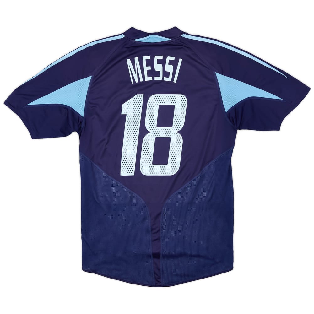 2004-05 Argentina Away Shirt Messi #18 - 7/10 - (M)