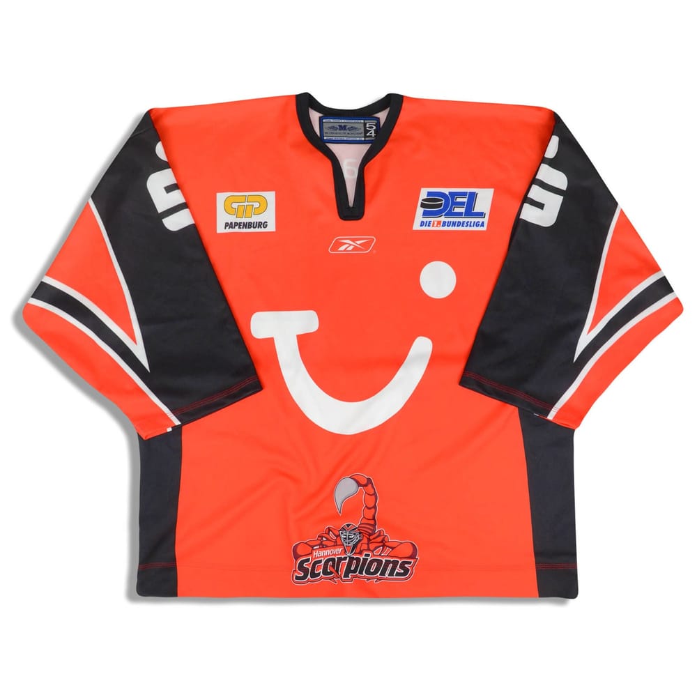 2008-09 Hannover Scorpions Mitchell #47 Metzen Athletic Jersey (Home) 3XL