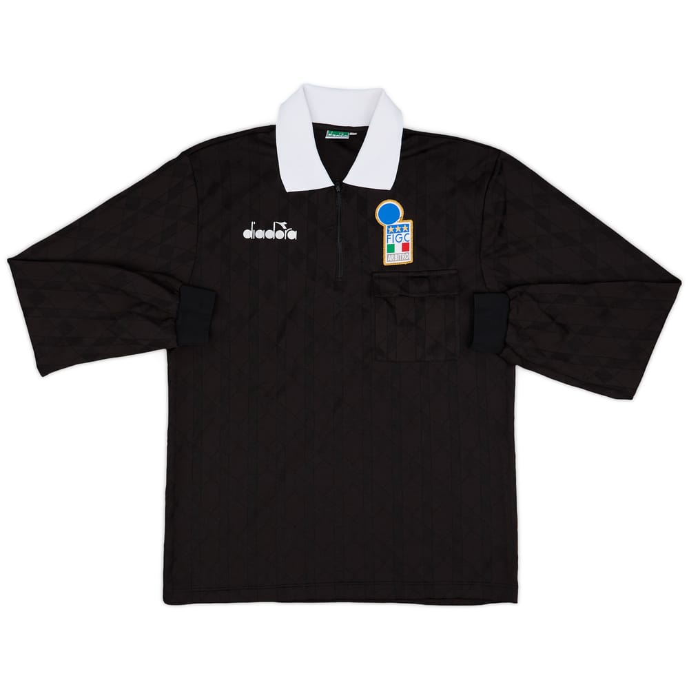 1990s Italy FIGC Diadora Referee L/S Shirt - 9/10 - (M)